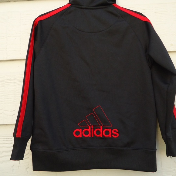 SIZE 4 T. ADIDAS kids zip-up track jacket. - Picture 4 of 8